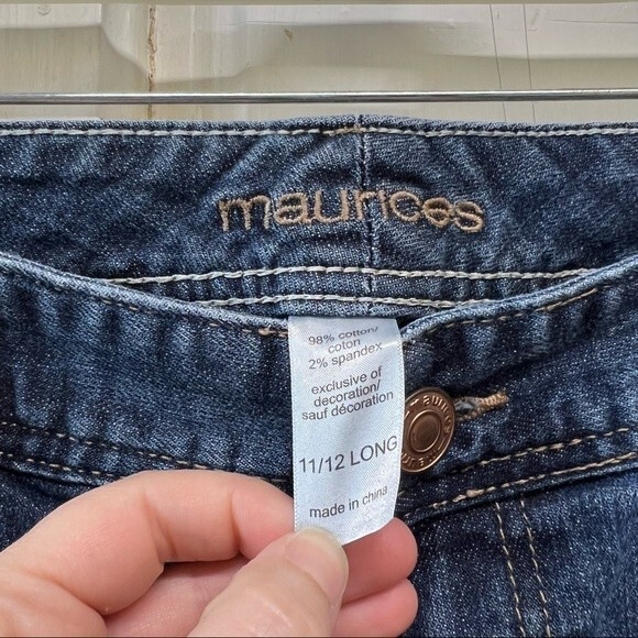 Maurices curvy bootcut jeans 11 12 long tall length of 32.5 as shown - Picture 9 of 9